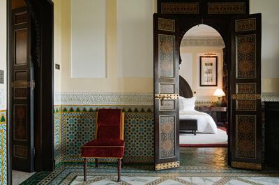 A room in La Mamounia, Marrakesh, Morocco. Courtesy M Collective