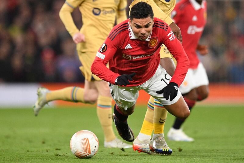 Casemiro 8 - Released Fernandes for United’s first attack after two minutes. Some of his passing was sublime. Badly fouled by Lewandowski after 71. Booked for a foul on the same player after 85. Big game for a big game player. AFP