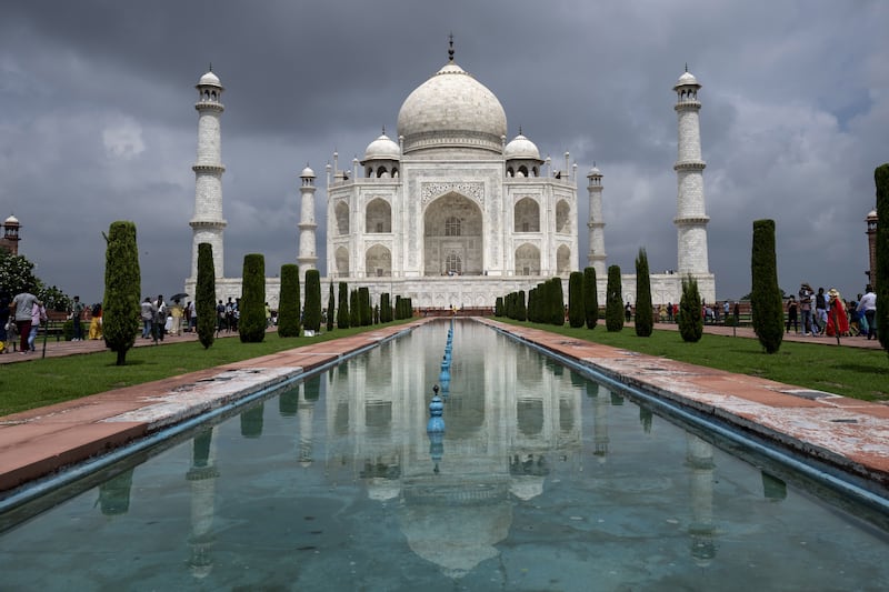6. The Taj Mahal is the country's sixth most popular destination in terms of hashtags per acre. Anadolu Agency