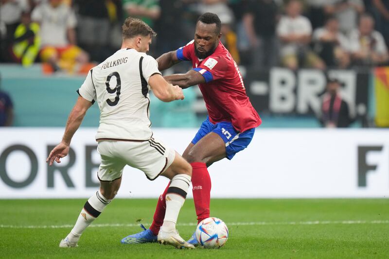 Kendall Waston – 4. Could have used his physicality better to prevent some of the opposition’s goals. At the other end, he played a major part in his side going 2-1 ahead by heading the ball across the box for Vargas to tap home. AP Photo