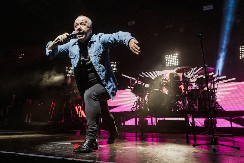 Singer Jim Kerr of Simple Minds will be performing live in Dubai on Tuesday, the band's latest album going back to their roots. Photo: Frank Hoensch