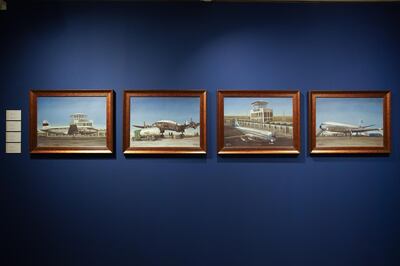  Ahmed Muqeem depicts the evolution of Kuwait’s international airport. Courtesy of ASCC