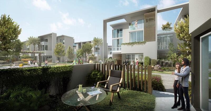 Dubai South unveiled its first two key real estate projects, The Villages and The Pulse, for its Dh25 billion Residential District development at Cityscape Global. Courtesy Dubai South