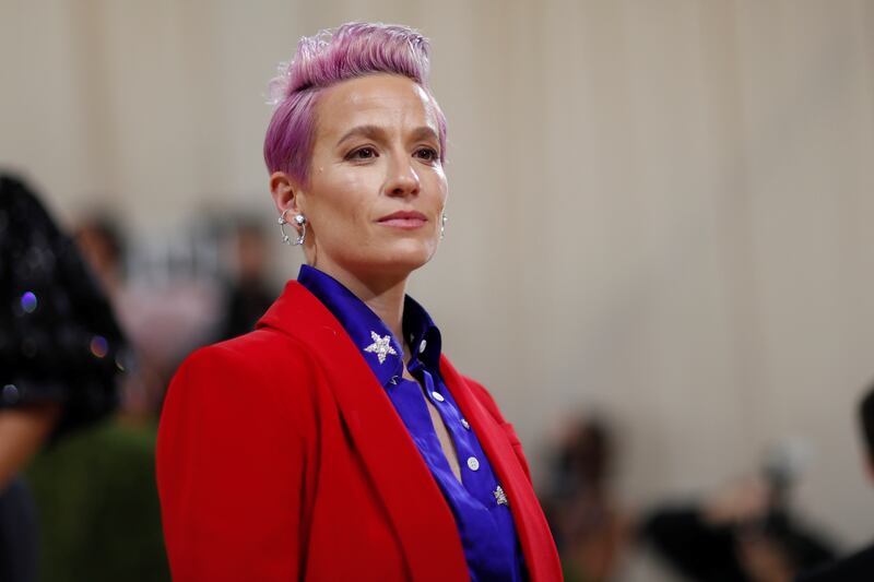 American footballer Megan Rapinoe has signed on to get out the vote. Reuters