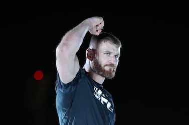 UFC light heavyweight champion Jan Blachowicz trains in an open workout at the W Hotel before UFC 267. Yas Island, Abu Dhabi