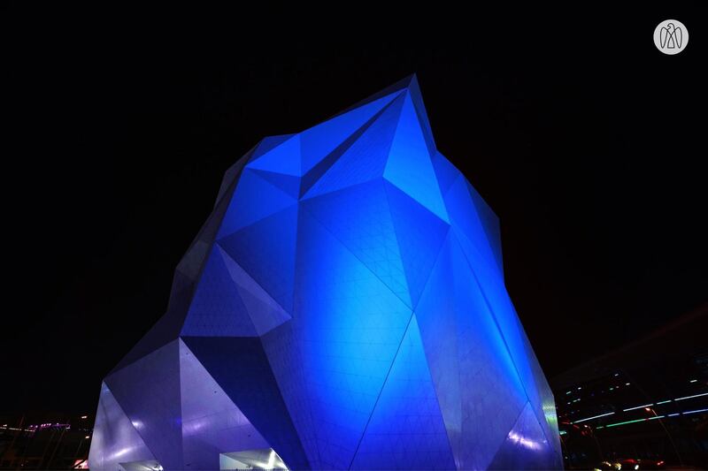 Clymb Abu Dhabi goes blue for Make-A-Wish Foundation, founded in Phoenix, Arizona, in the 1980s to give hope to critically ill children. Admo 