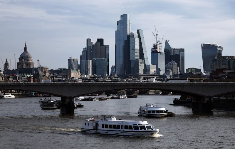 The City of London skyline. BNP Paribas predicts that the real estate office market in the UK capital seems set for a better year in 2024 than it experienced in 2023. EPA