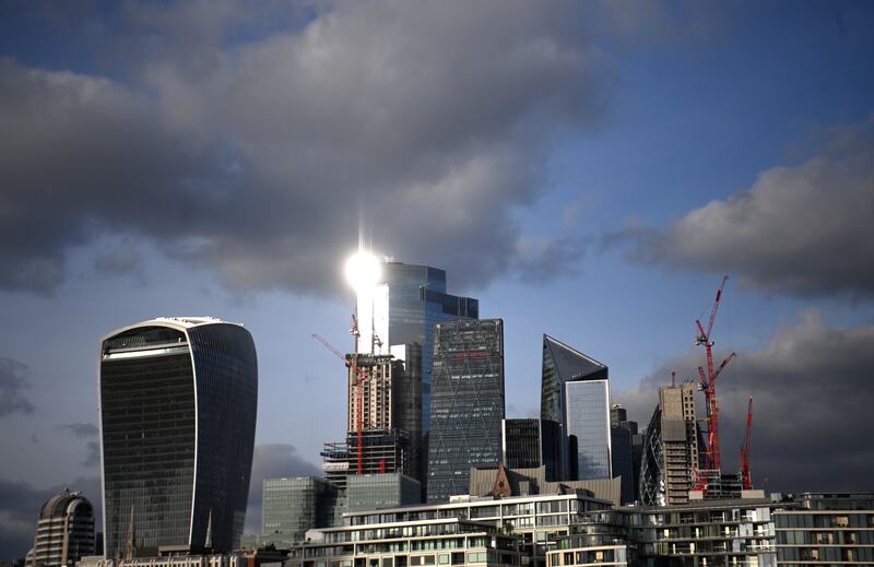 Middle East investment in Britain’s commercial property landscape is forecast to be 33% higher in 2022 than last year. EPA