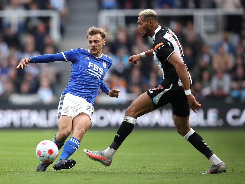 Kiernan Dewsbury-Hall - 6: His short corner started move for Lookman’s opener. Brilliant tracking back and well-timed challenge to prevent Saint-Maximin shooting on goal. Curled shot over bar with weaker right foot after finding space on edge of box. Getty