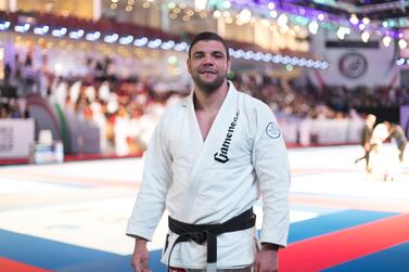 Joao Rocha had to overcome three opponents to reach the main draw at Abu Dhabi World Professional Jiu-Jitsu Championship 2019 at Mubadala Arena.  Reem Mohammed / The National