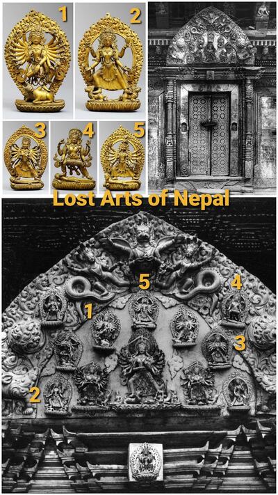 Lost Arts of Nepal details the objects that were looted from the Mulchok of Patan’s Taleju temple in the 1970s and 1980s. Courtesy Lost Arts of Nepal on Facebook