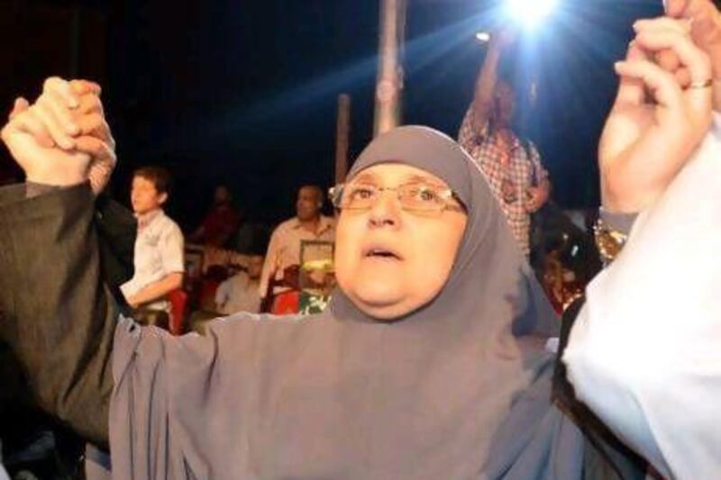 Naglaa Ali Mahmoud, the wife of Egyptian president Mohammed Morsi.