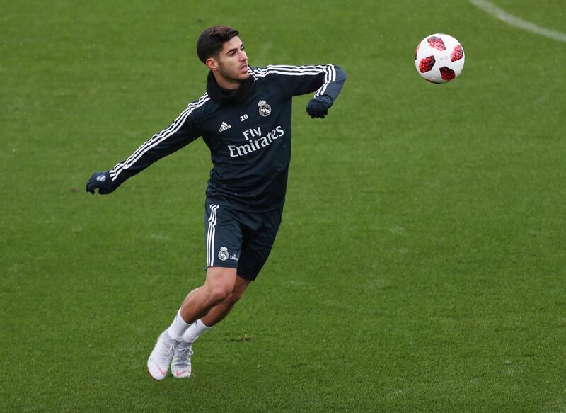 Real Madrid's Spanish midfielder Marco Asensio. Reuters