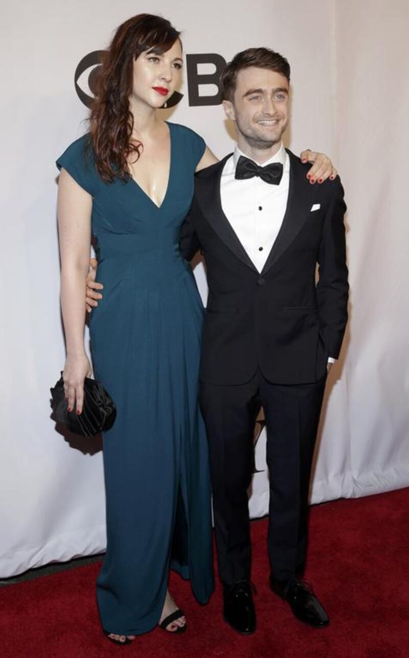 Actor Daniel Radcliffe arrives with girlfriend Erin Darke. Andrew Kelly / Reuters