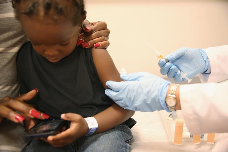 Parents have been urged to get their children vaccinated. Getty Images