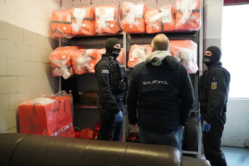 Police raids across Europe have dismantled an alleged people-smuggling operation that transported migrants across the English Channel in flimsy boats. Photo: Europol
