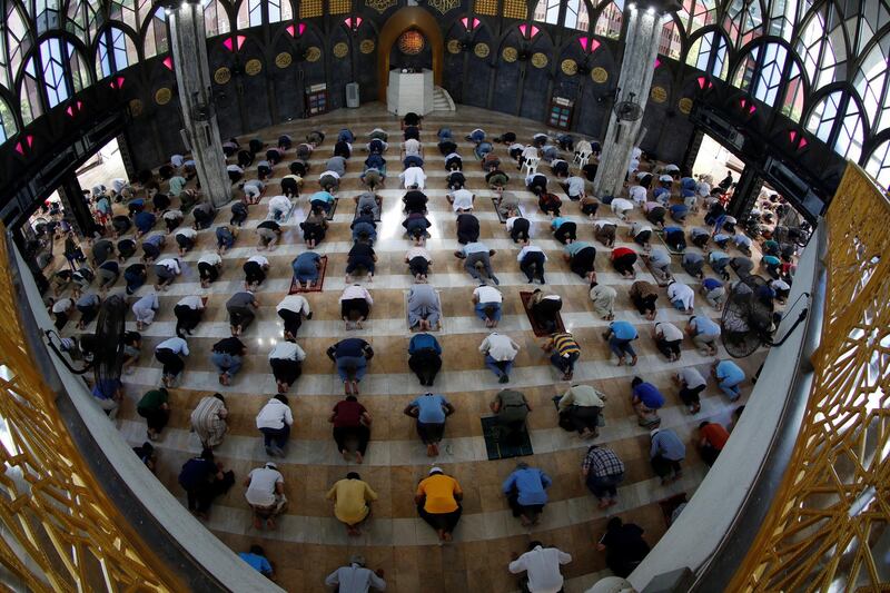 Inside a mosqu in Bangkok, Thailand.  Reuters