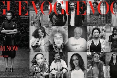 The British 'Vogue' September 2020 cover features 20 activists from around the world, and was photographed by Misan Harriman. Courtesy Vogue