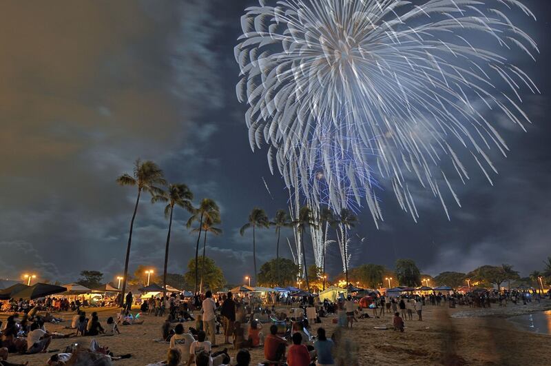 JULY: Over on the other side of the pond, July 4 celebrations take place across the United States. Avoid the mainland and head for Hawaii’s Honolulu to party tropical-style amid a frenzy of fireworks, hula dancing and island vibes. The fireworks displays at Ala Moana Beach Park are consistently rated as some of the best in the country. Courtesy Len Pestana