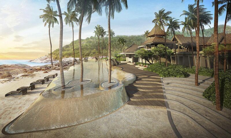 Rendering of The Ritz-Carlton, Koh Samui. Located on the tropical island paradise of Koh Samui on the Gulf of Thailand, The Ritz-Carlton, Koh Samui seamlessly combines the brand’s legendary service with the traditional spirit of Thai hospitality and colorful Samui island life culture to create a unique melting pot of indelible new memories. (PRNewsfoto/Marriott International, Inc.)