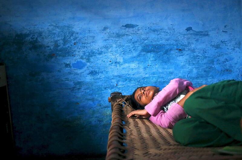 Sajida Saifi, daughter of Mohammed Akhalaq, who was killed by a mob in Bisara village of Uttar Pradesh. Anindito Mukherjee / Reuters