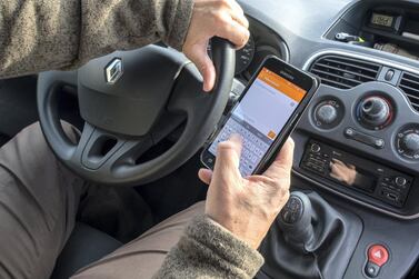 A safety call has been issued to distracted drivers putting lives at risk by using their phone when behind the wheel. Getty