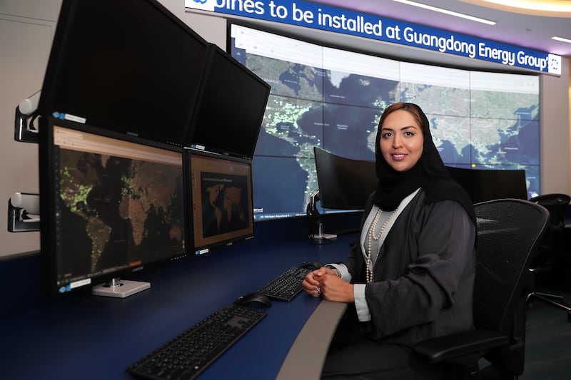 Noura Kheily, engineering outage planning director for GE Power in Europe, Middle East and Africa region at Dubai Internet City. Pawan Singh / The National