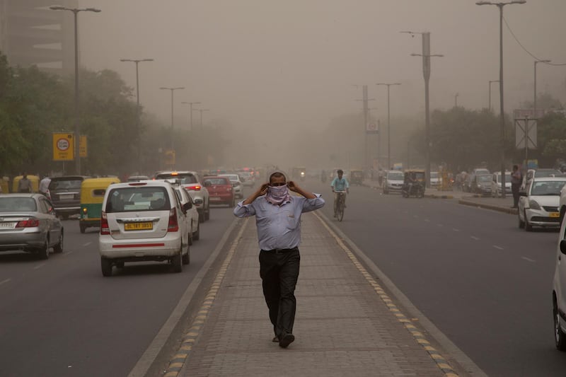 Dust storms in New Dehi. Manish Swarup / AP Photo