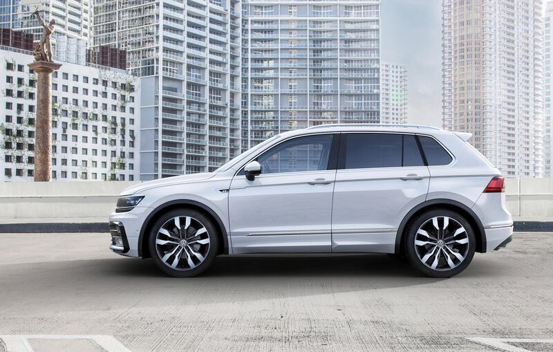 The Tiguan occupies the hinterland between its low-slung sibling and that proper off-road beefcake the Touareg, with the newer Teramont. Courtesy Volkswagen