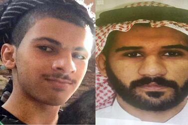 Ahmed Abdullah Suwaid and Abdullah Hussein Al Nimr. SPA via Reuters