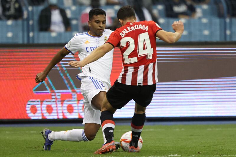 Mikel Balenziaga – 4. Beaten by Rodrygo in the early stages and the left-back was regularly beaten with too much ease. Struggled to contain the young winger. AFP