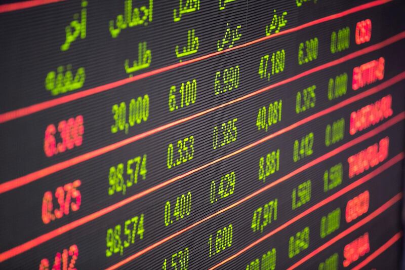 DUBAI, UNITED ARAB EMIRATES, Jan 6, 2016.  Stock prices at Dubai Financial Market today. 

The stock market internationally has been going downhill Chinese bourses dropped 2.7 per cent.

Photo: Reem Mohammed/ The National (Section: BZ) Job ID: 40492 *** Local Caption ***  RM_20160106_DFM_12.JPG
