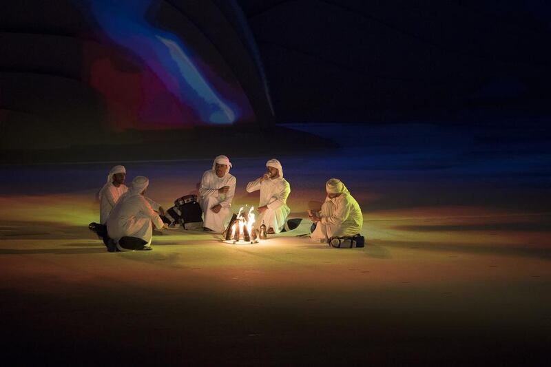 The 45th UAE National Day celebrations held at Abu Dhabi National Exhibition Centre (ADNEC). Mohamed Al Hammadi / Crown Prince Court — Abu Dhabi