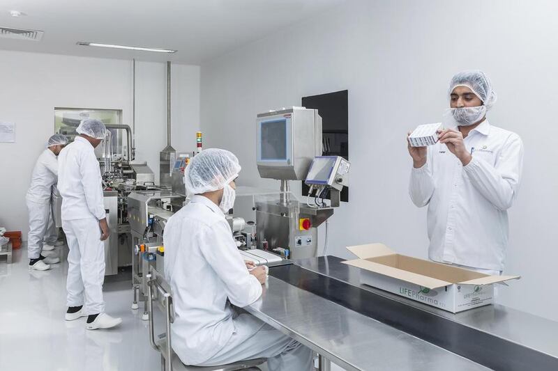 Life Pharma's manufacturing facility in Jebel Al Free Zone in Dubai caters to both local and overseas markets. Courtesy LIFEPharma