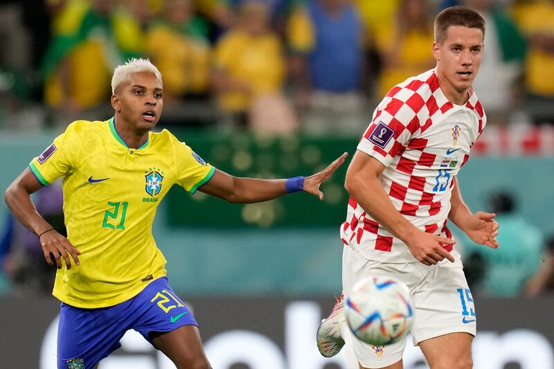 Rodrygo (On for Vicnicius Junior 64') 6: Involved in Neymar’s goal, but had his penalty – Brazil’s first, saved. It was a poor one. AP