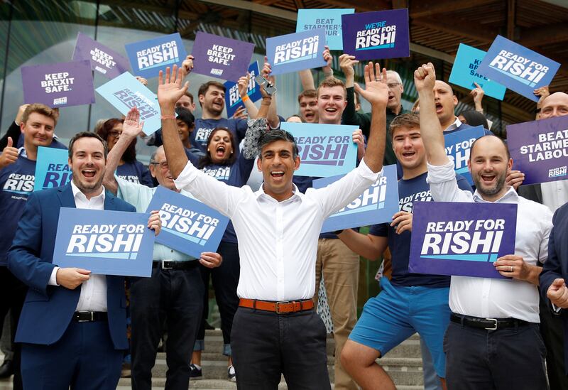 Former chancellor of the exchequer Rishi Sunak is a candidate to replace Boris Johnson as British prime minister. PA