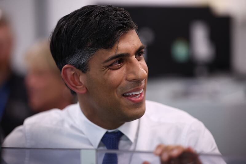 UK Prime Minister Rishi Sunak waited for one positive piece of economic news to drop – that inflation was down – before calling a general election. Getty