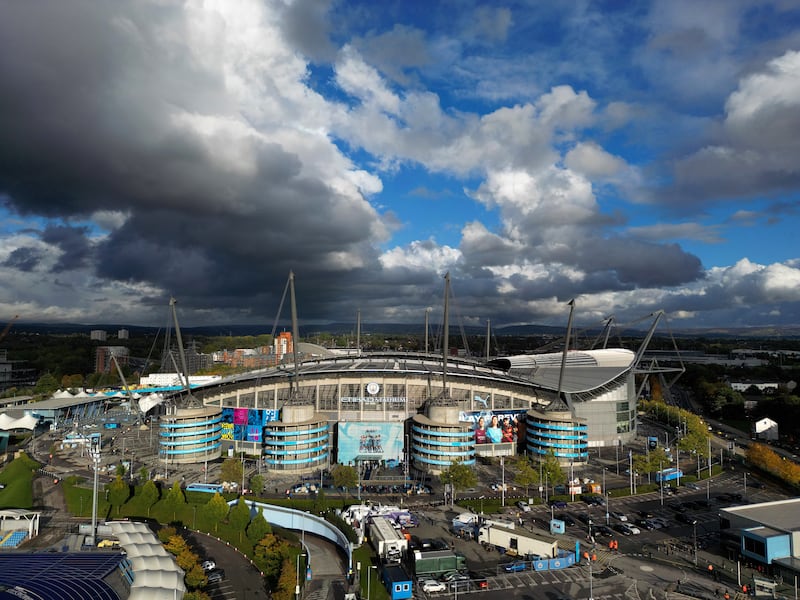 Manchester City are considering expanding the capacity of the Etihad Stadium to more than 60,000. Getty