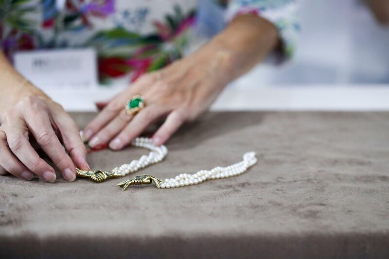 An Akoya (Japanese) pearl necklace and bracelet design at Italian Vintage