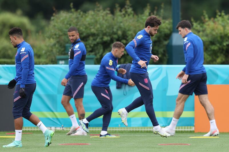 England players during training. Reuters