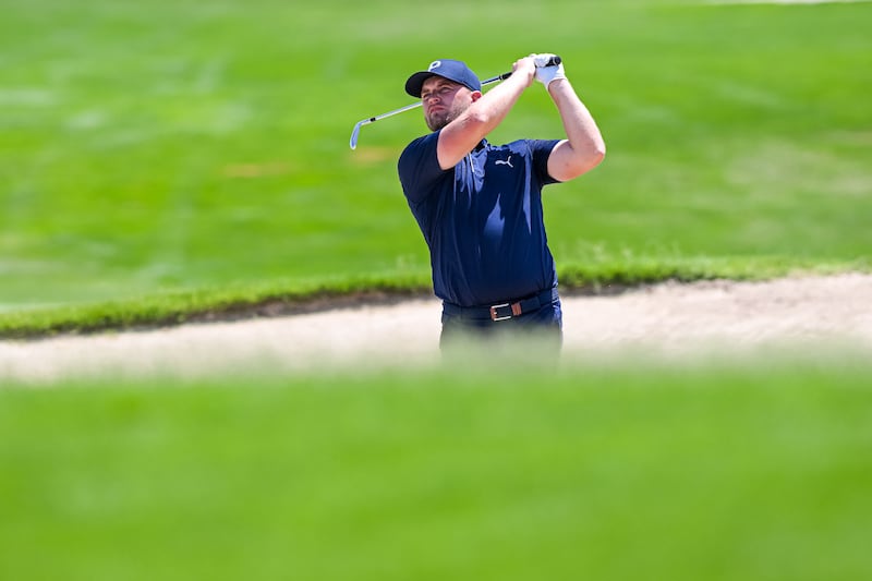 Tom Lewis of England during day three of the Abu Dhabi Challenge. Getty