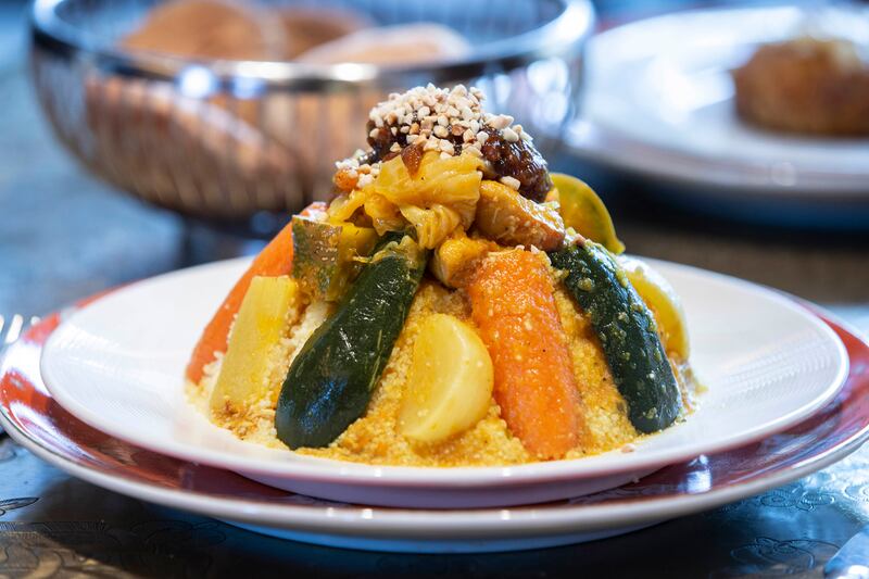 Couscous with seven vegetables.