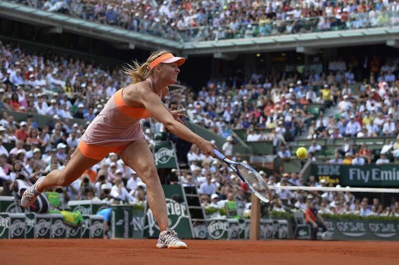 Sharapova kept her cool in the final set, quickly overcoming the disappointment of losing a close second set. Miguel Medina / AFP