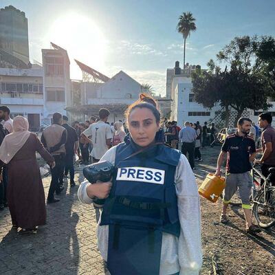 Hind Khoudary, a Palestinian independent journalist, has been documenting the conflict in the Gaza Strip. Photo: Hind Khoudary