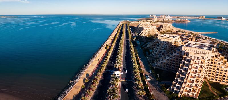 Al Marjan Island in Ras Al Khaimah. Dubai Investments intends to build a beachfront resort, villas, residential buildings and recreational amenities on the Island. Wam