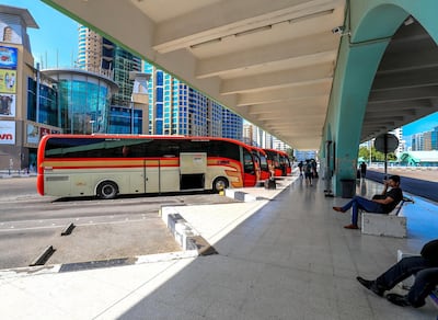 Abu Dhabi, U.A.E. .  December 25, 2018.  
Abub Dhabi Central Bus Station on Sultan Bin Zayed the First. Street.
Victor Besa / The National.
Section:  NA
Reporter: