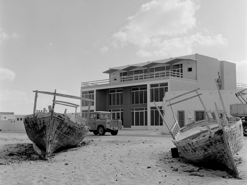 The first Jashanmal store in Abu Dhabi under construction ahead of its 1964 opening. Jashanmal opened in Dubai eight years earlier. Photo: BP Archives