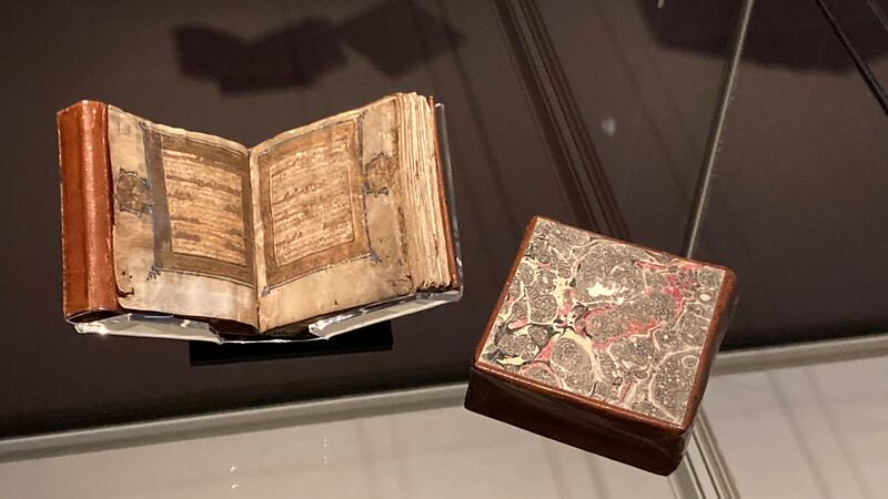 Miniature Qurans were often carried on long journeys to grant protection to travellers. Razmig Bedirian / The National