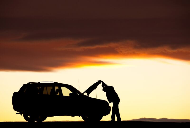 To reduce the chances of being stranded on the side of the road in the summer heat, motorists should check tyres, test batteries and keep servicing up to date. iStockphoto.com
