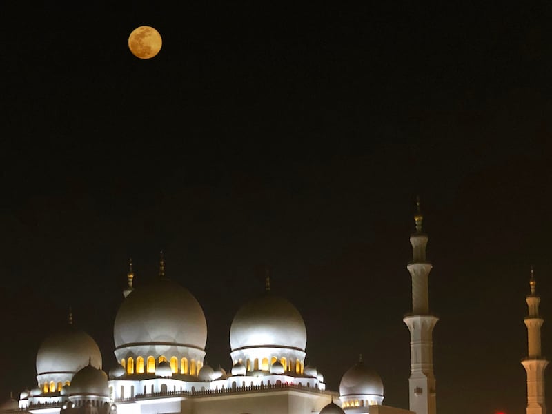 The Wolf Moon rises over Abu Dhabi on January 25. Roy Cooper / The National
